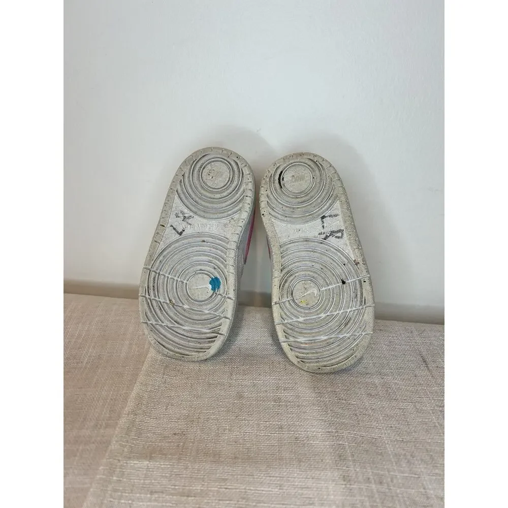 NIke Shoes Girls 6C Court Borough Low 2 Baby Toddler White Pink